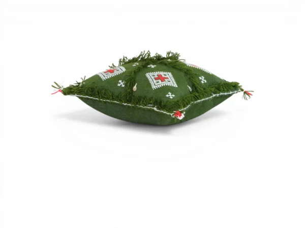 olive-green-moroccan-pillow-flat-lay-fringes-tassels